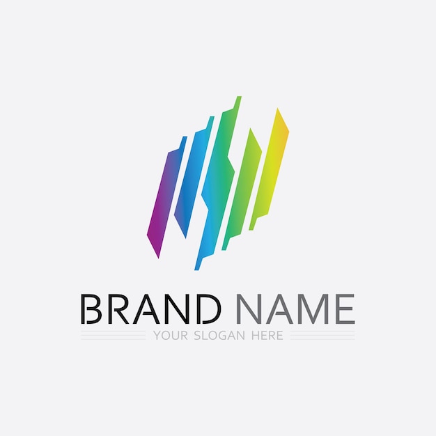 Icono de negocio y diseño de logotipo gráfico vectorial