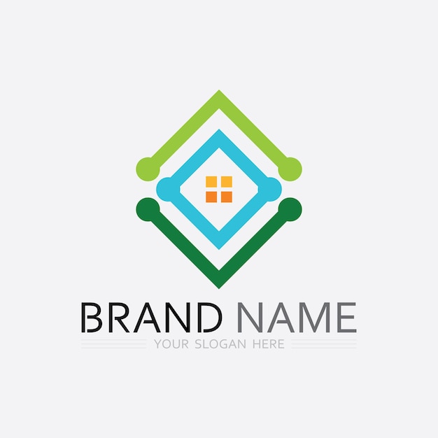 Icono de negocio y diseño de logotipo gráfico vectorial