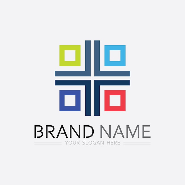 Icono de negocio y diseño de logotipo gráfico vectorial
