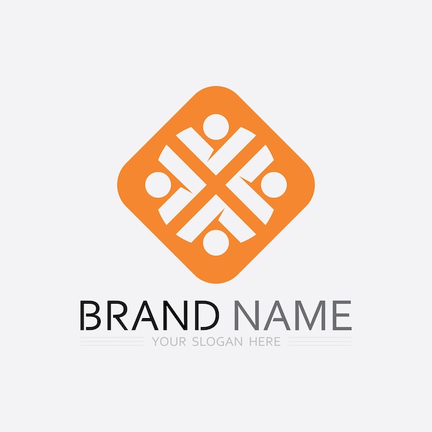 Icono de negocio y diseño de logotipo gráfico vectorial
