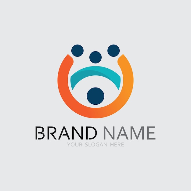 Icono de negocio y diseño de logotipo gráfico vectorial