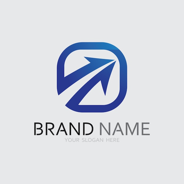 Icono de negocio y diseño de logotipo gráfico vectorial