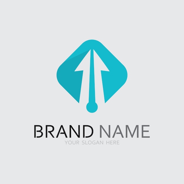Icono de negocio y diseño de logotipo gráfico vectorial