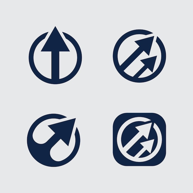 Icono de negocio y diseño de logotipo gráfico vectorial
