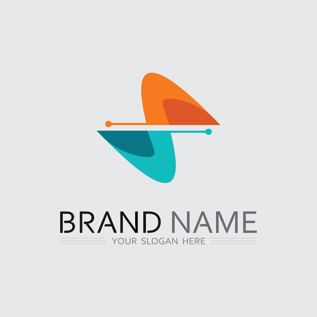 Icono de negocio y diseño de logotipo gráfico vectorial
