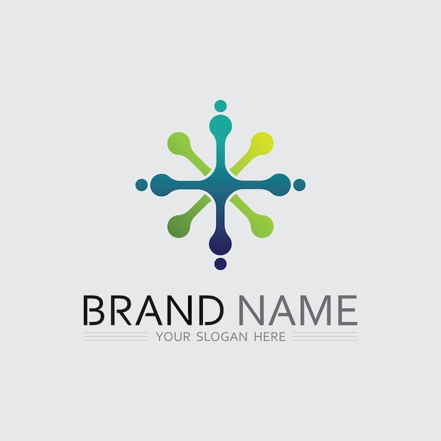 Icono de negocio y diseño de logotipo gráfico vectorial