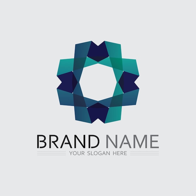 Icono de negocio y diseño de logotipo gráfico vectorial