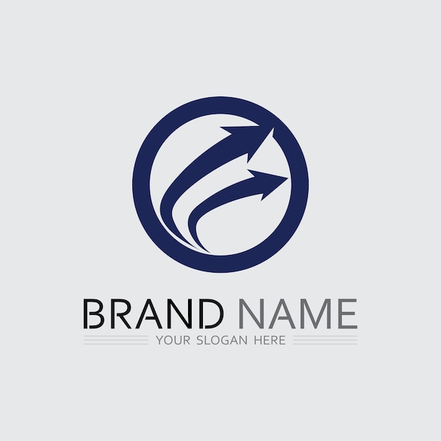 Icono de negocio y diseño de logotipo gráfico vectorial