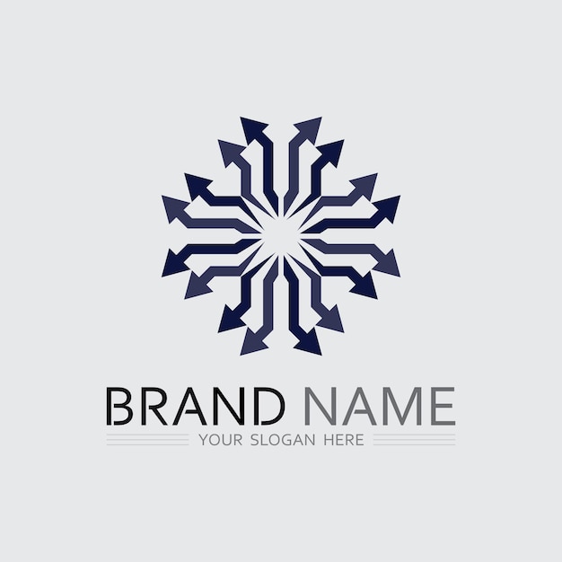 Icono de negocio y diseño de logotipo gráfico vectorial
