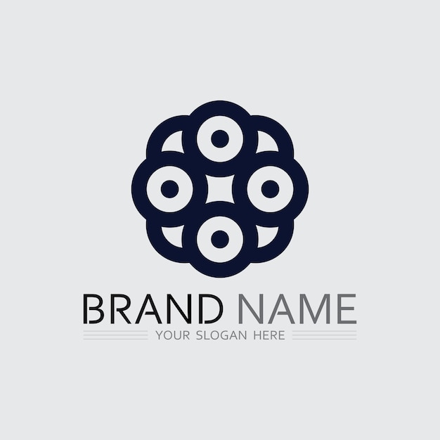 Icono de negocio y diseño de logotipo gráfico vectorial