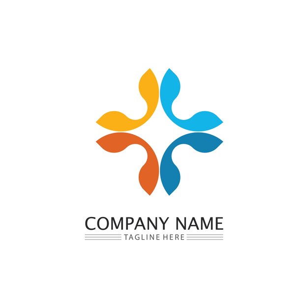 Icono de negocio y diseño de logotipo gráfico vectorial