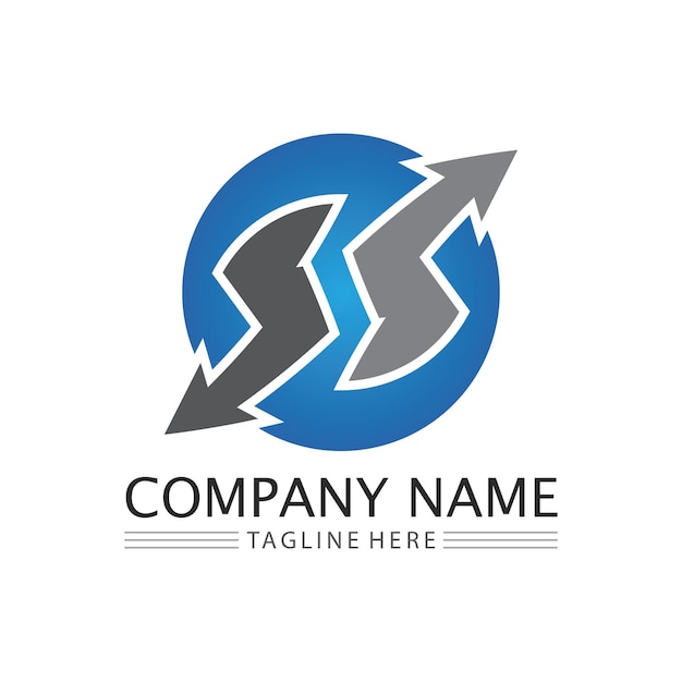 Icono de negocio y diseño de logotipo gráfico vectorial