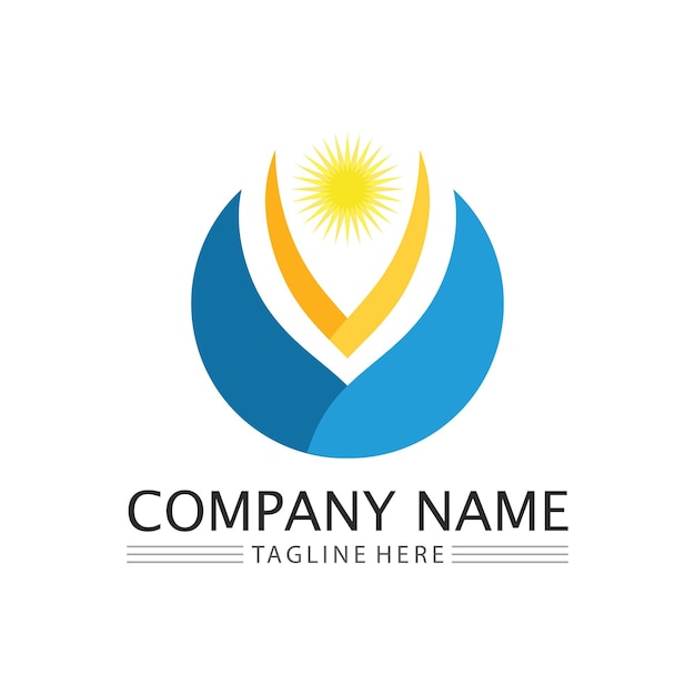 Icono de negocio y diseño de logotipo gráfico vectorial