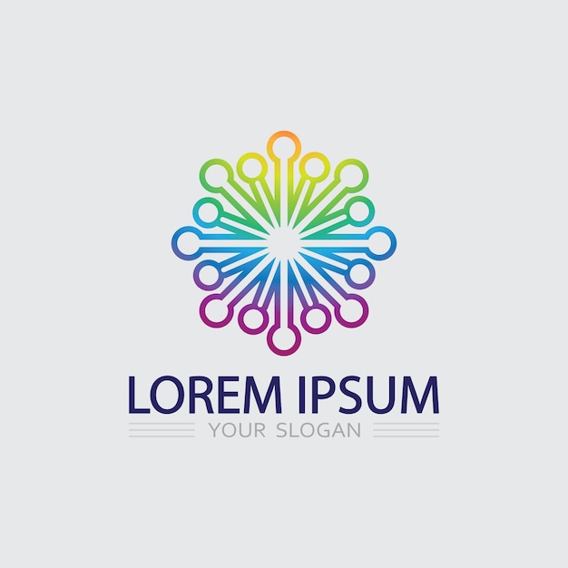 Icono de negocio y diseño de logotipo gráfico vectorial