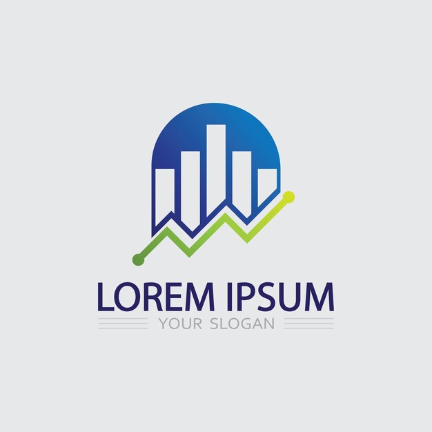 Icono de negocio y diseño de logotipo gráfico vectorial