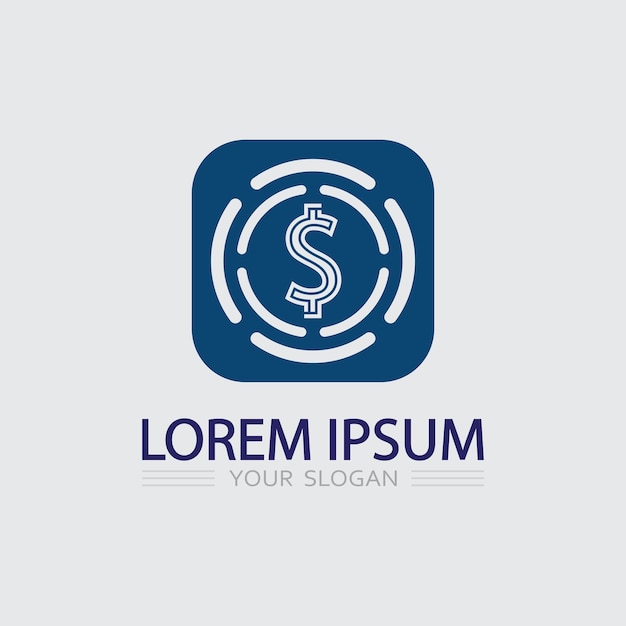 Icono de negocio y diseño de logotipo gráfico vectorial