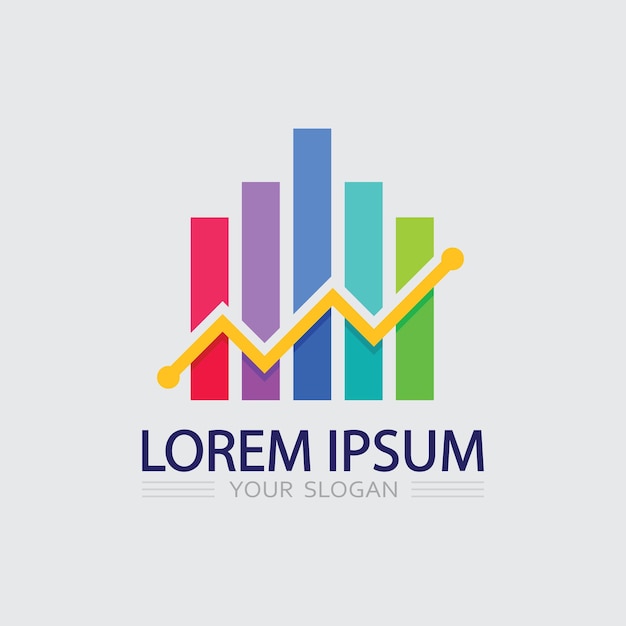 Icono de negocio y diseño de logotipo gráfico vectorial