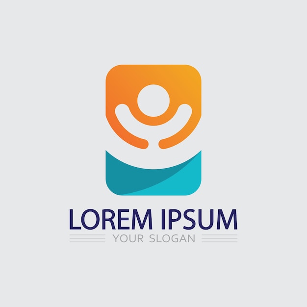 Icono de negocio y diseño de logotipo gráfico vectorial