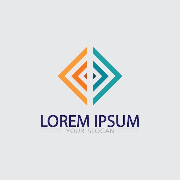Icono de negocio y diseño de logotipo gráfico vectorial