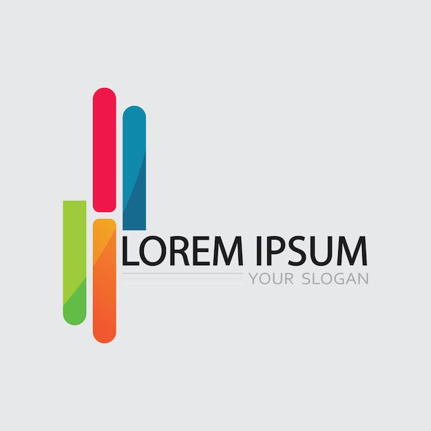Icono de negocio y diseño de logotipo gráfico vectorial