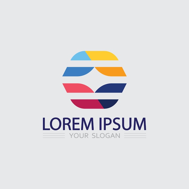 Icono de negocio y diseño de logotipo gráfico vectorial