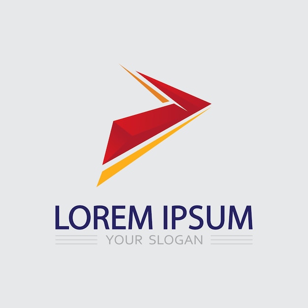 Icono de negocio y diseño de logotipo gráfico vectorial