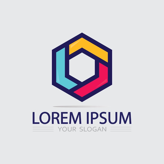 Icono de negocio y diseño de logotipo gráfico vectorial
