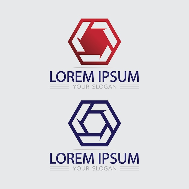 Icono de negocio y diseño de logotipo gráfico vectorial
