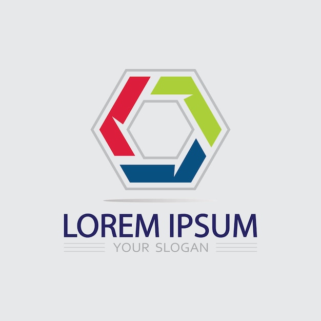 Icono de negocio y diseño de logotipo gráfico vectorial