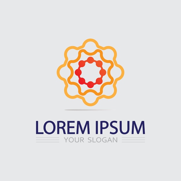 Icono de negocio y diseño de logotipo gráfico vectorial