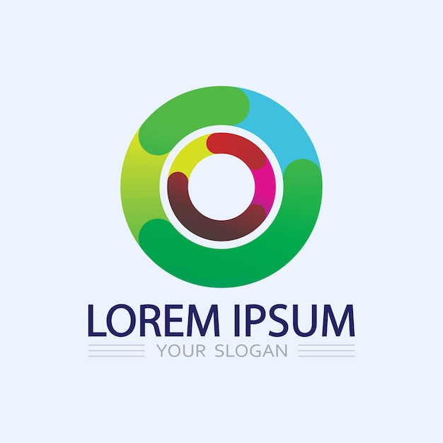 Icono de negocio y diseño de logotipo gráfico vectorial