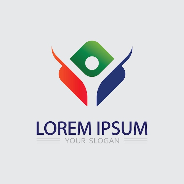 Icono de negocio y diseño de logotipo gráfico vectorial