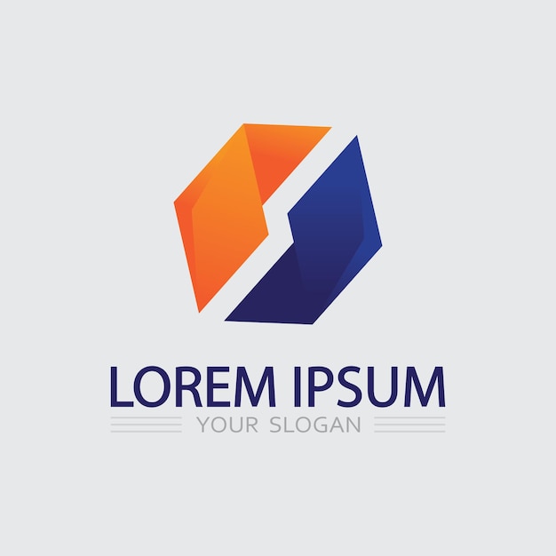 Icono de negocio y diseño de logotipo gráfico vectorial