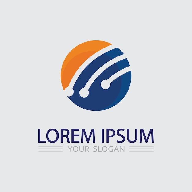 Icono de negocio y diseño de logotipo gráfico vectorial