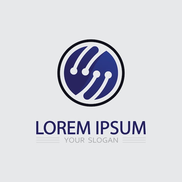 Icono de negocio y diseño de logotipo gráfico vectorial