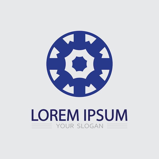 Icono de negocio y diseño de logotipo gráfico vectorial