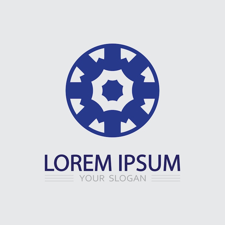 Vector icono de negocio y diseño de logotipo gráfico vectorial