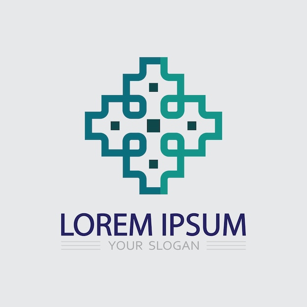 Icono de negocio y diseño de logotipo gráfico vectorial