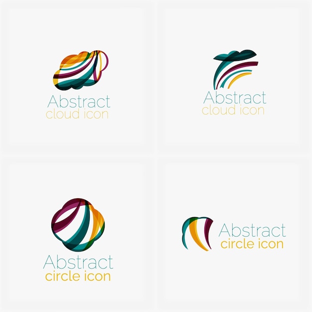 Icono de negocio de formas geométricas simétricas abstractas