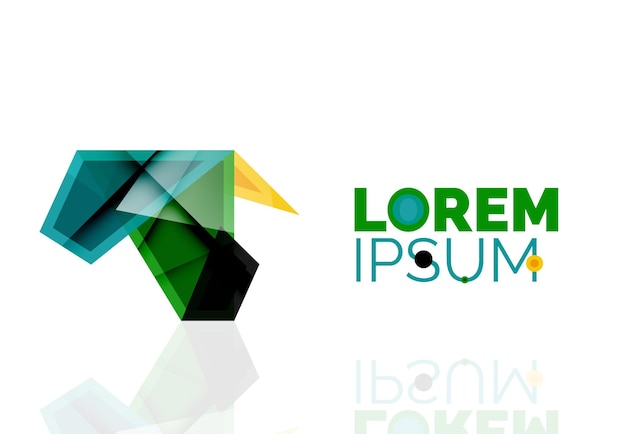 Icono de negocio geométrico abstracto logo