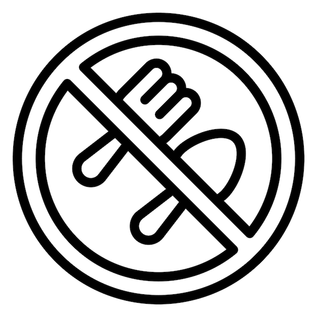 Icono de negocio vectorial moderno y plano de alta calidad de ayuno en un fondo aislado