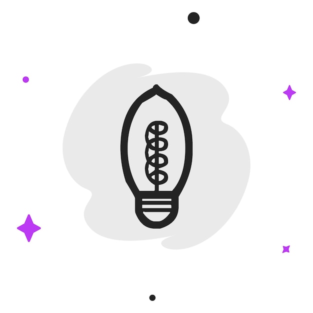 Ícono de negocio vectorial moderno y plano de alta calidad de Bulb en un fondo aislado
