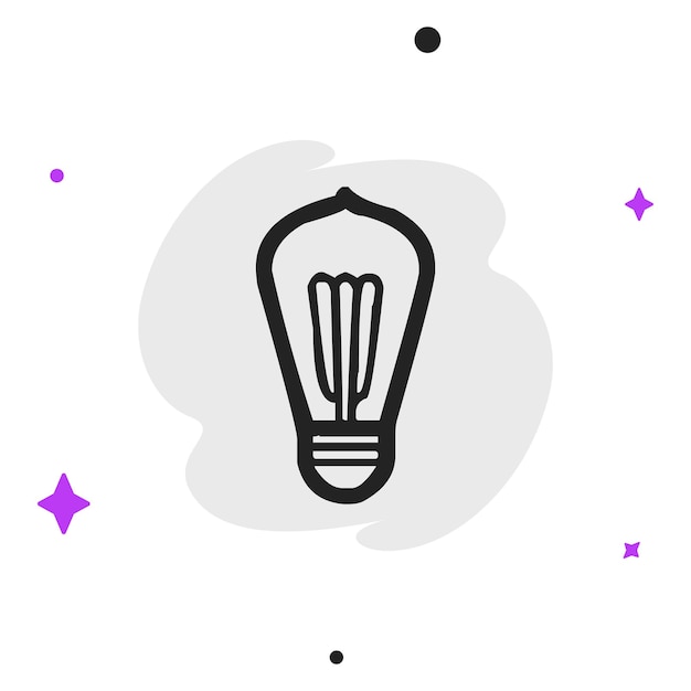 Ícono de negocio vectorial moderno y plano de alta calidad de Bulb en un fondo aislado
