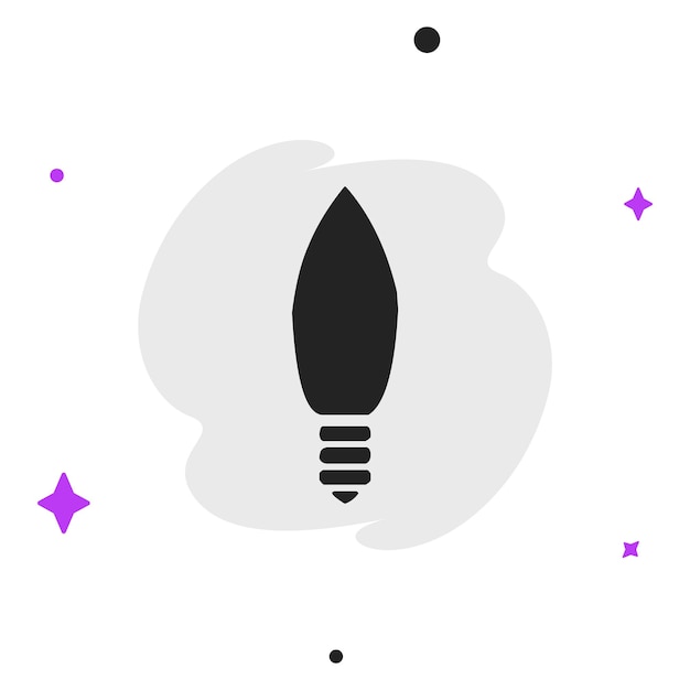 Ícono de negocio vectorial moderno y plano de alta calidad de Bulb en un fondo aislado