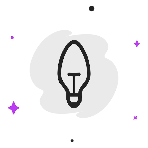 Ícono de negocio vectorial moderno y plano de alta calidad de Bulb en un fondo aislado