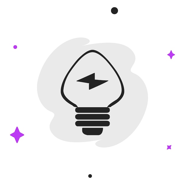 Ícono de negocio vectorial moderno y plano de alta calidad de Bulb en un fondo aislado