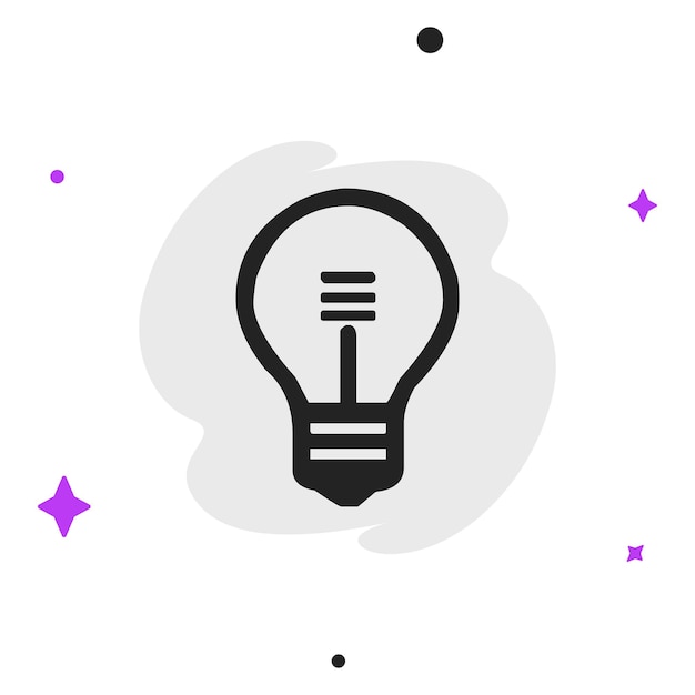 Ícono de negocio vectorial moderno y plano de alta calidad de Bulb en un fondo aislado