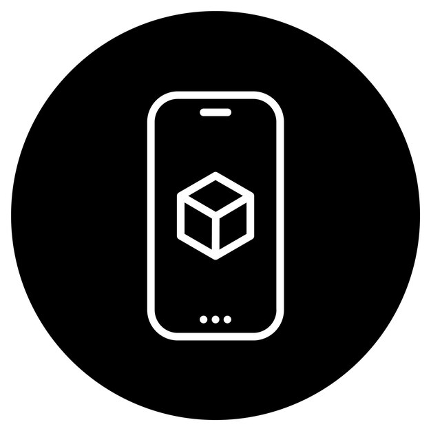 Ícono de negocio vectorial moderno y plano de alta calidad de comercio electrónico de teléfonos inteligentes en un fondo aislado