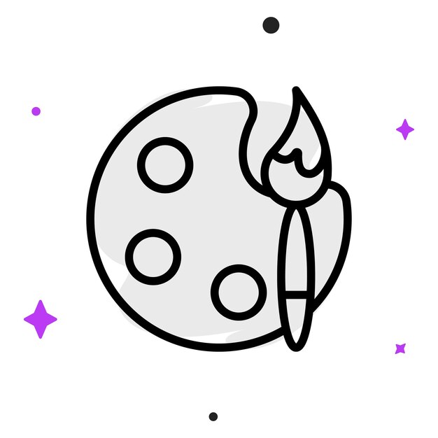 Ícono de negocio vectorial moderno y plano de alta calidad de la paleta de colores en un fondo aislado