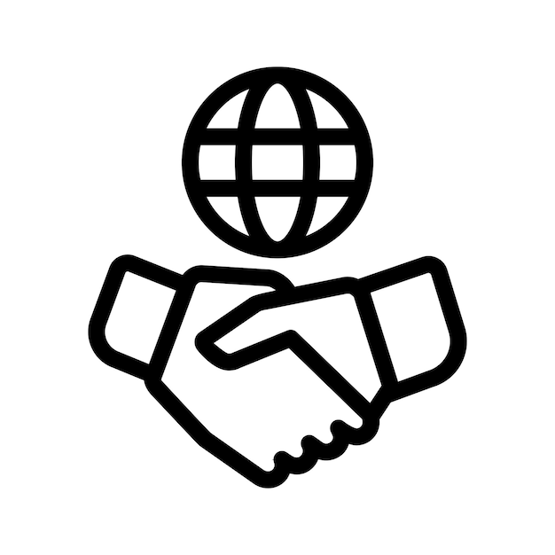 Icono de negocios en todo el mundo